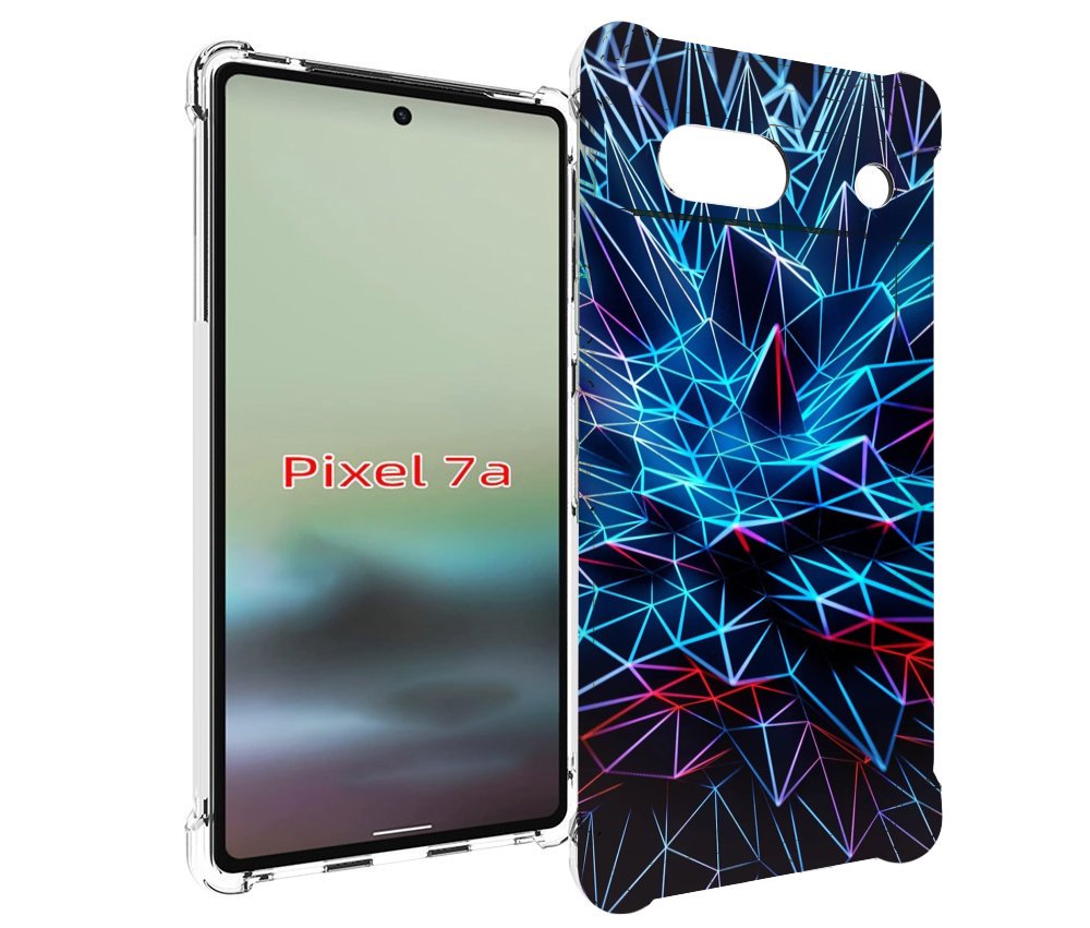 

Чехол MyPads неоновая-абстракция для Google Pixel 7A, Tocco