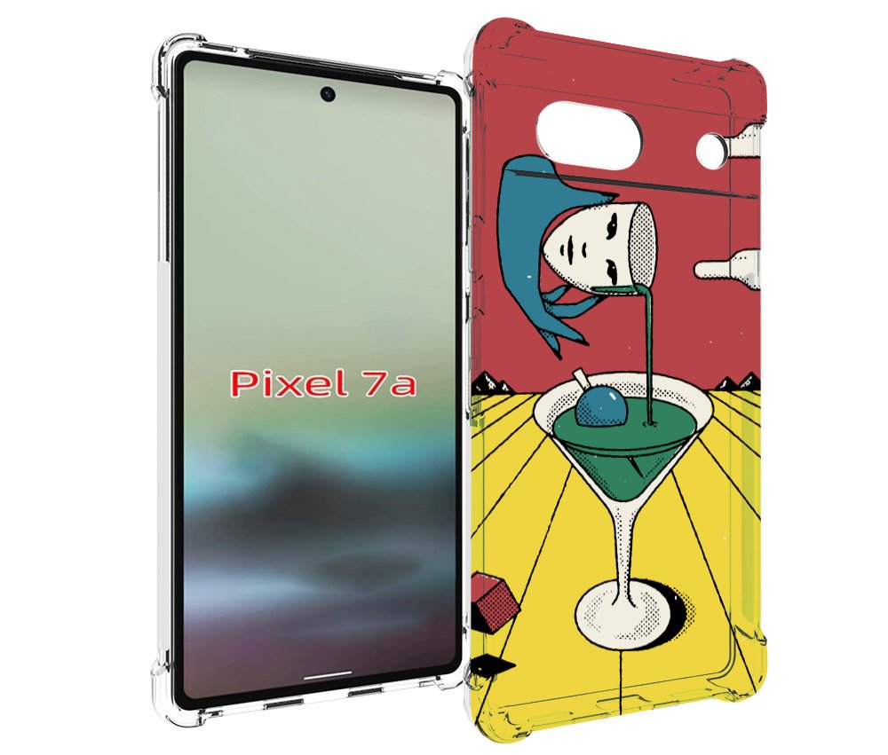 

Чехол MyPads необычный напиток для Google Pixel 7A, Tocco