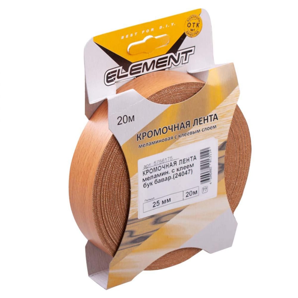 

Element Кром лента мелам с кл 25мм 24047 бук бав 20 м 005210