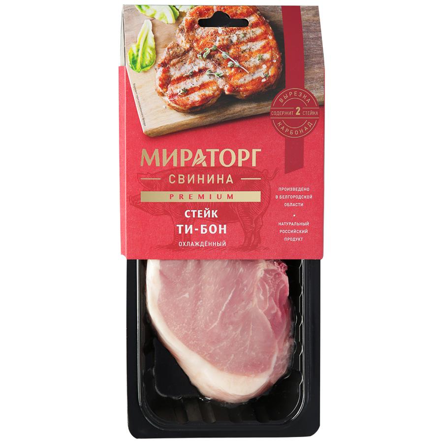 Стейк свиной Мираторг Ти-бон охлажденный 490 г