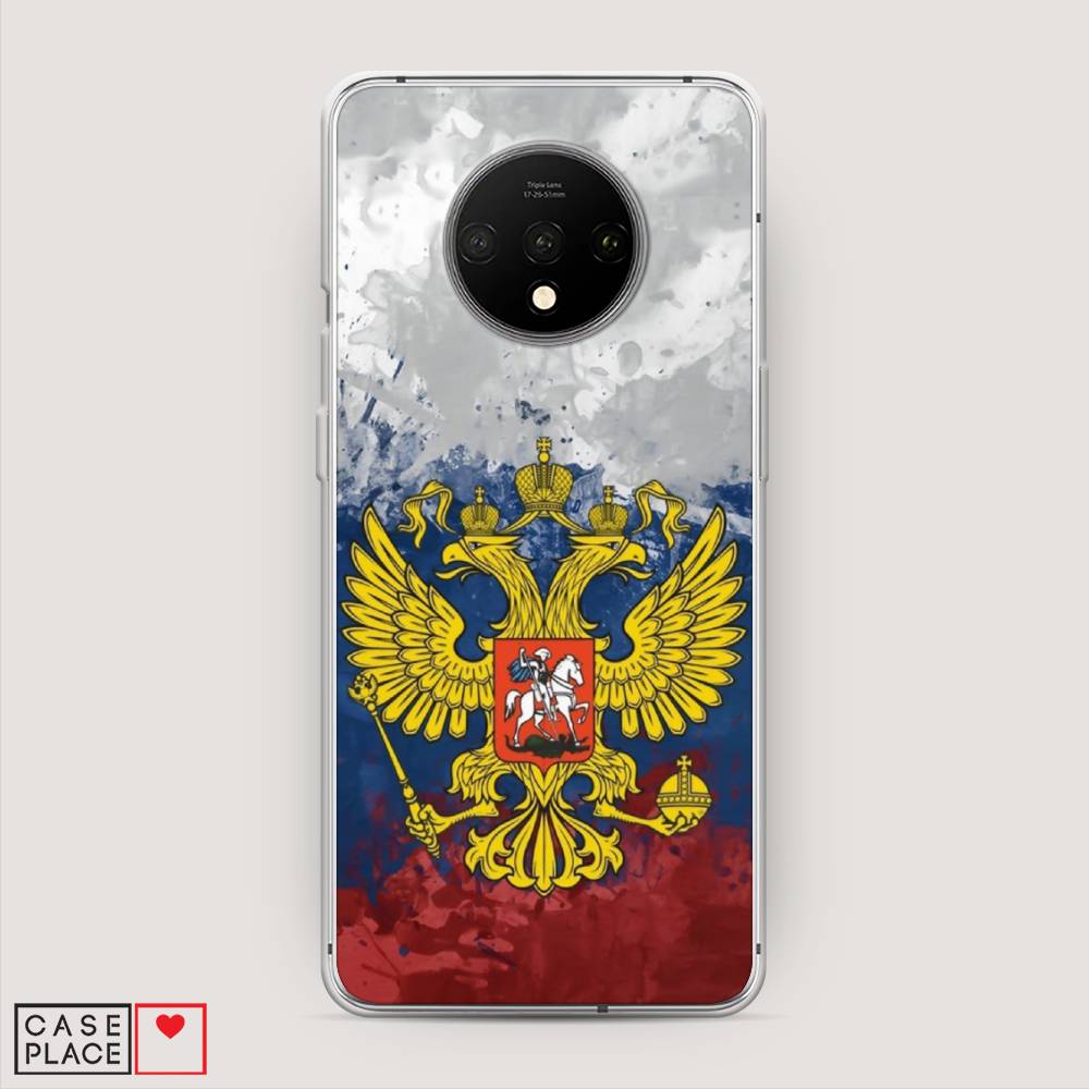 

Чехол Awog на OnePlus 7T / ВанПлас 7T "РФ", Белый;синий;красный, 150950-5
