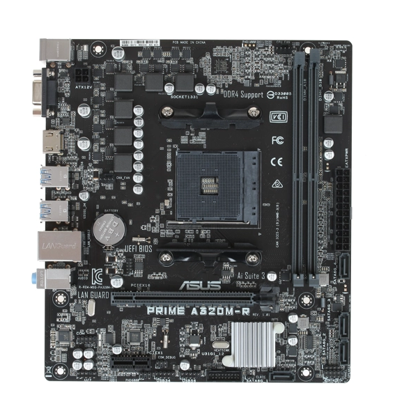 

Материнская плата ASUS PRIME A320M-R-SI (90MB0XD0-M0UBY0), PRIME A320M-R-SI
