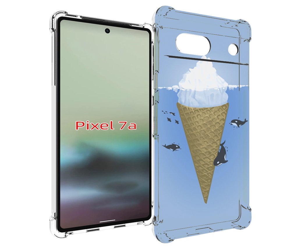 

Чехол MyPads мороженное-у-косаток для Google Pixel 7A, Tocco