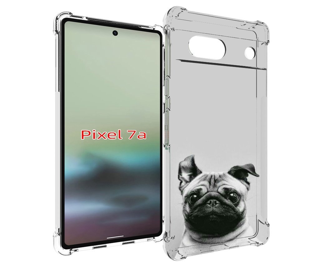 

Чехол MyPads мопс для Google Pixel 7A, Tocco