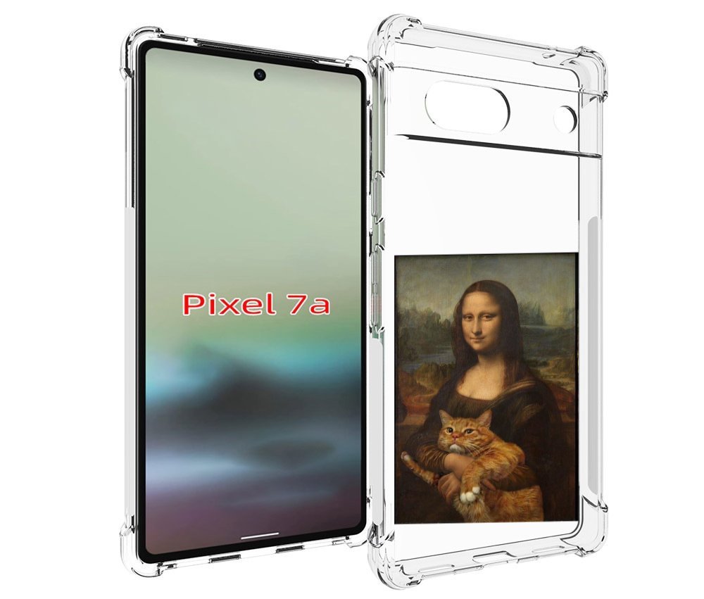 

Чехол MyPads монализа-с-котиком для Google Pixel 7A, Tocco
