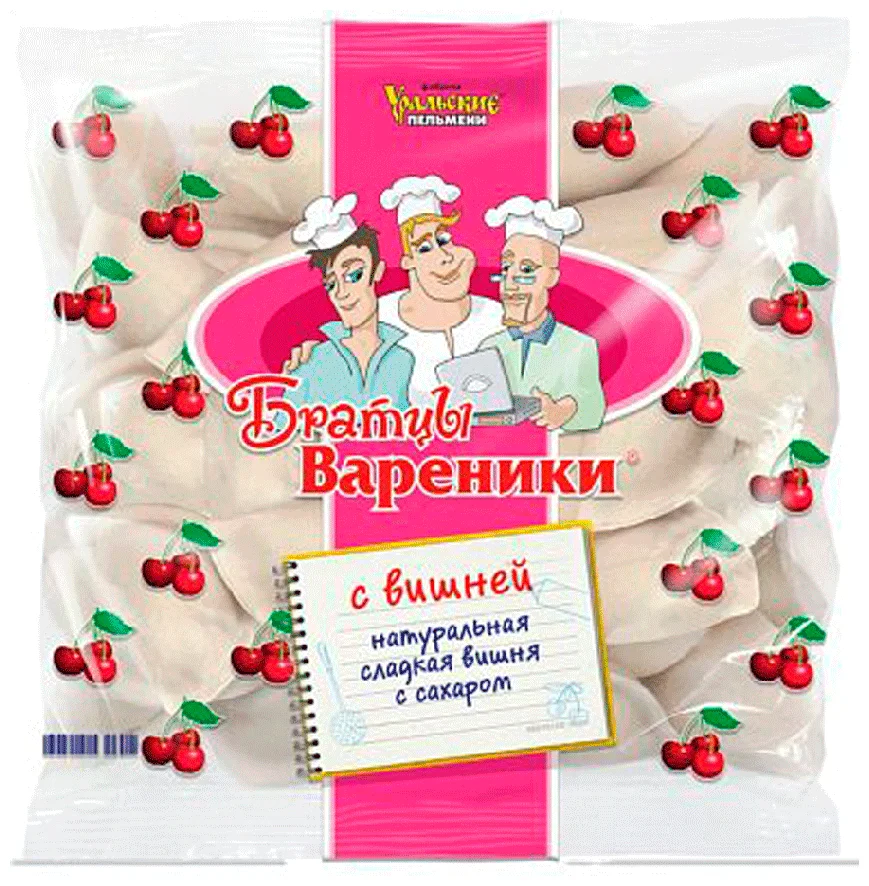 

Вареники Братцы Вареники замороженные, с вишней, 350 г