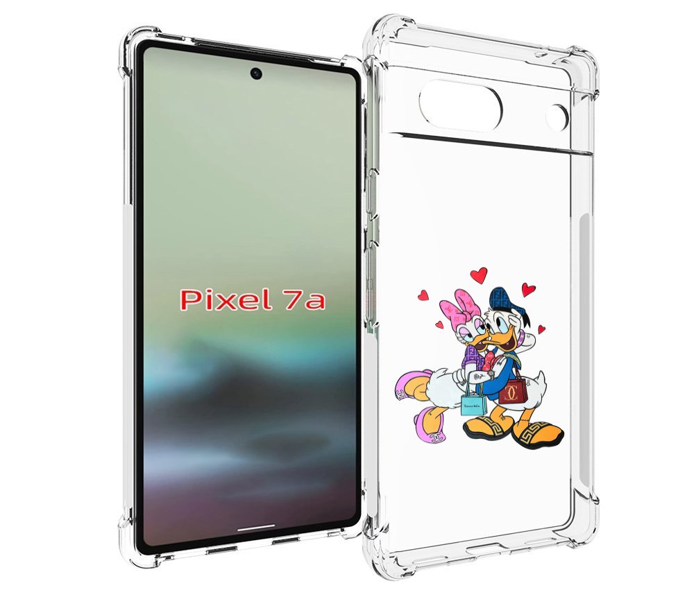 

Чехол MyPads модные-влюбленные-утки для Google Pixel 7A, Tocco