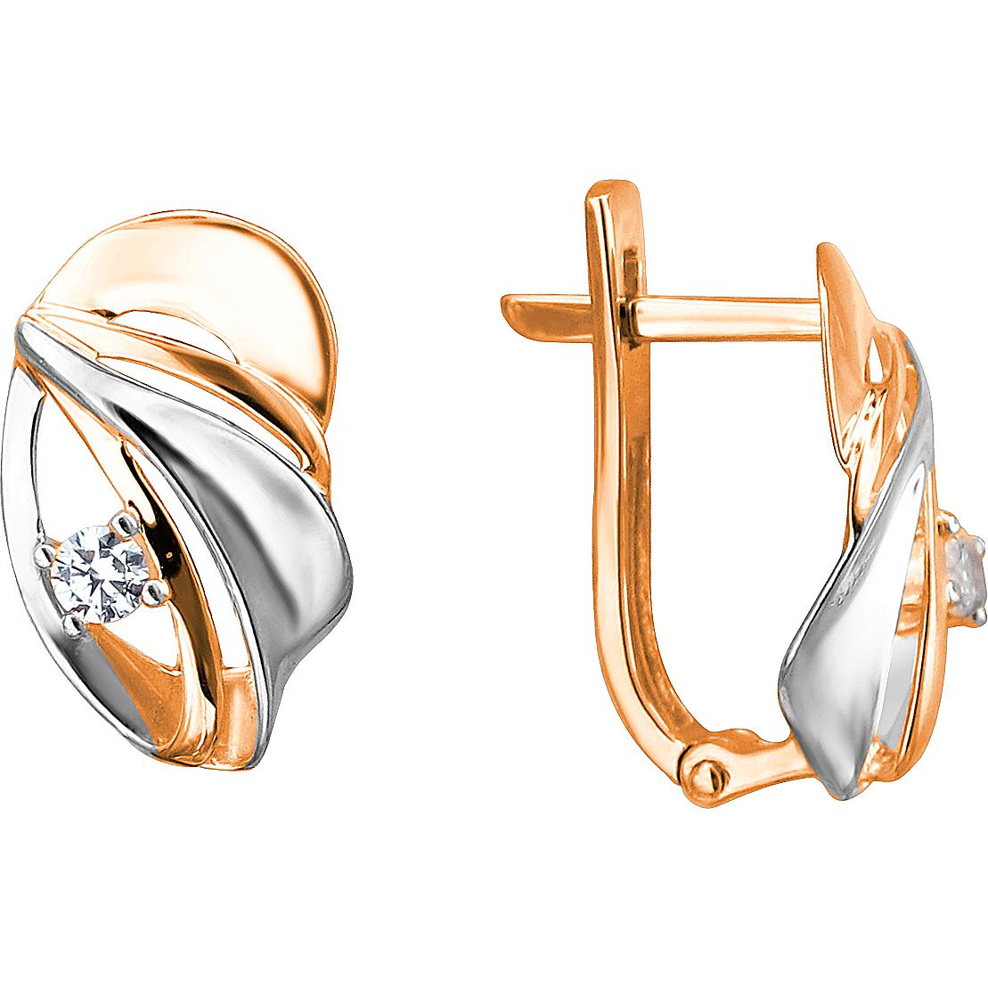 

Серьги женские из золота Эстет 01С1112982Р, фианит, 01С1112982Р