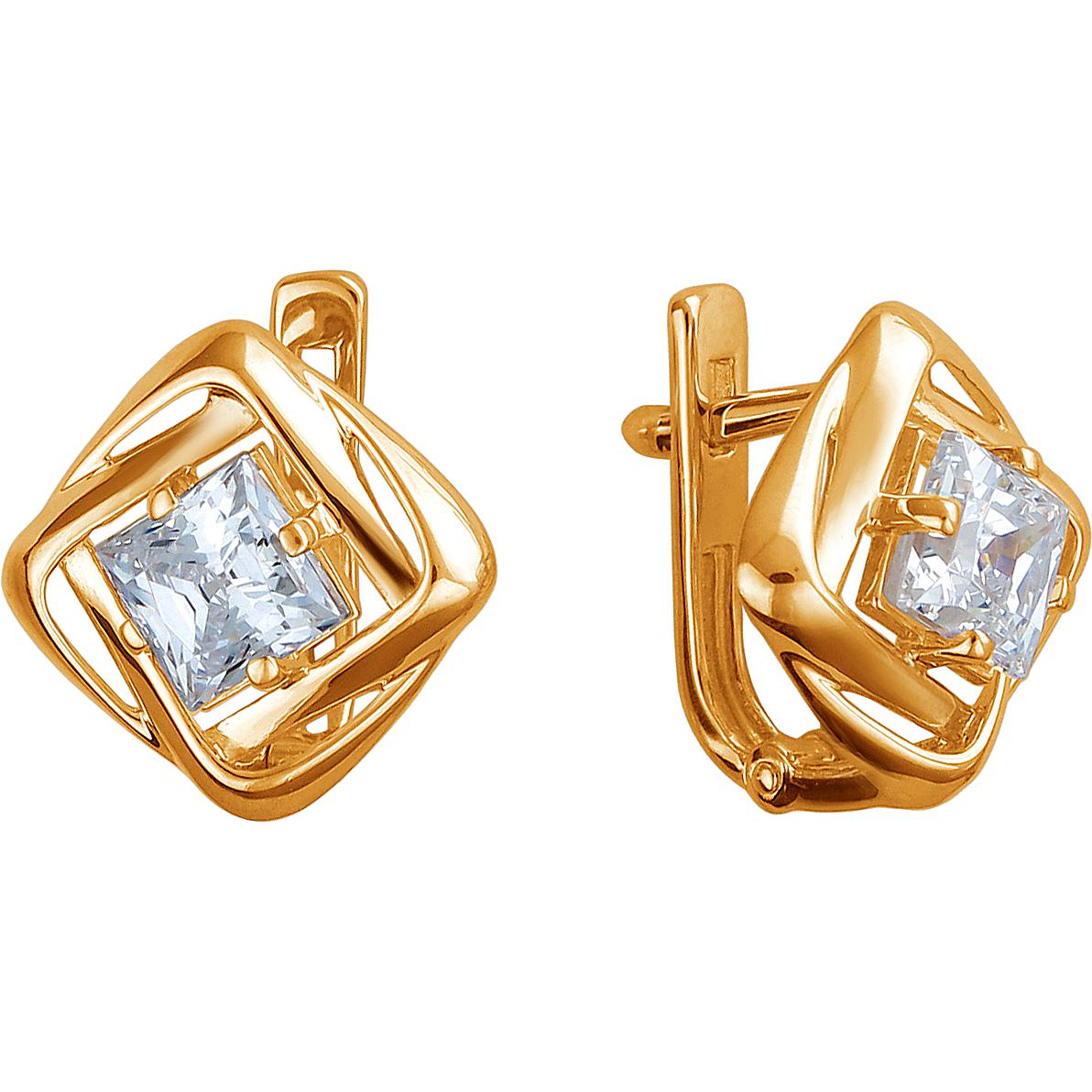 

Серьги женские из золота Эстет 01С1112988, фианит, 01С1112988