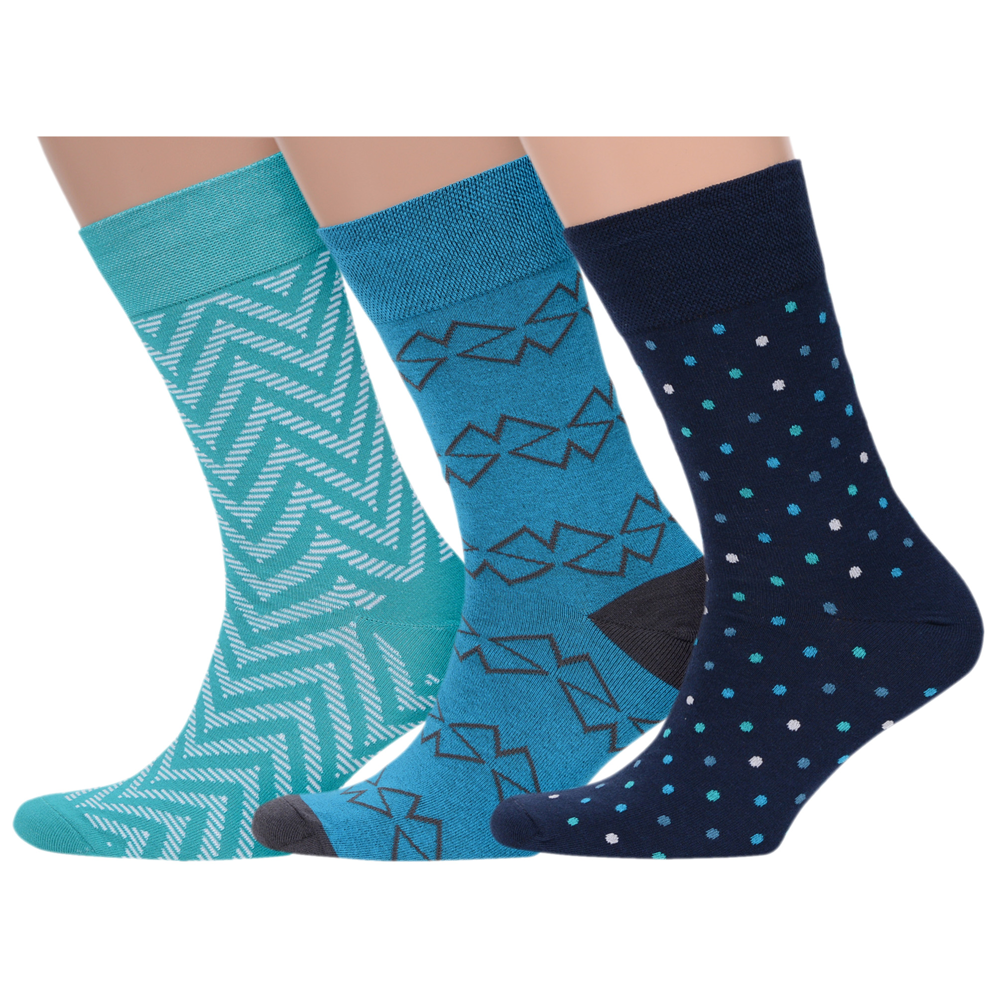 

Комплект носков мужских MoscowSocksClub msk3-М40 разноцветных 27, msk3-М40