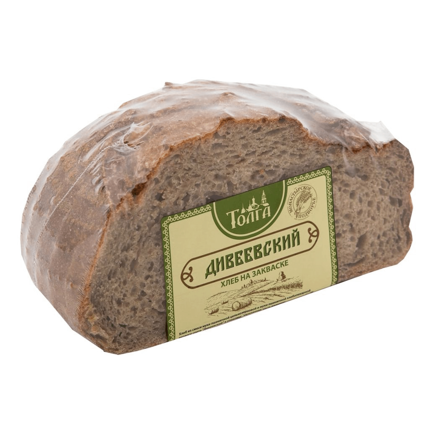 Хлеб Толга Дивеевский ржано-пшеничный бездрожжевой в нарезке 200 г