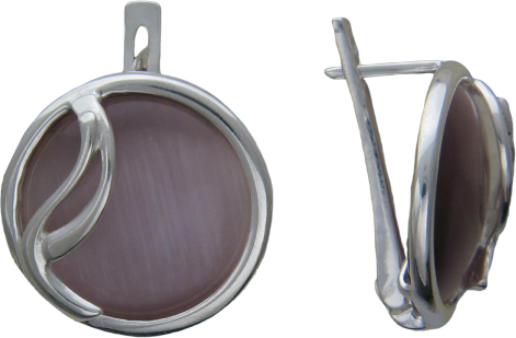 

Серьги женские из серебра Эстет К3С453450Р, сердолик, К3С453450Р