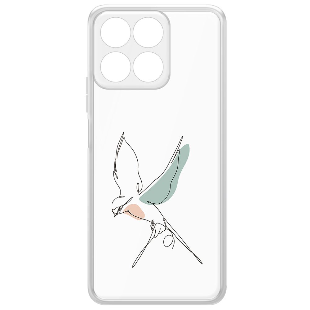 

Чехол-накладка Krutoff Clear Case Полет для Honor X7c, Прозрачный