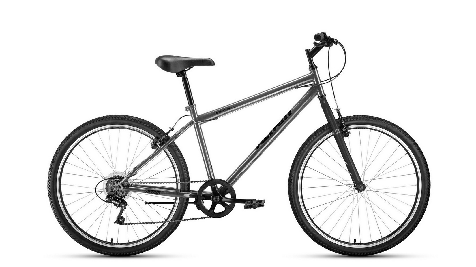 

Велосипед FORWARD ALTAIR MTB HT 26 1.0, колесо 26'', рост 19'', сезон 2021-2022, темно-сер, ALTAIR MTB HT 26 1.0