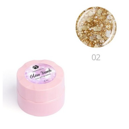 

Гель ADRICOCO Glow Bomb №2 Медовый блеск