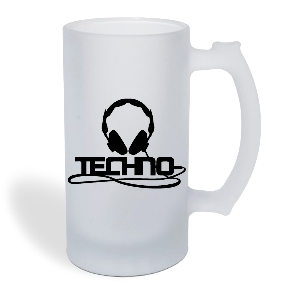 

Кружка пивная CoolPodarok Techno (техно)