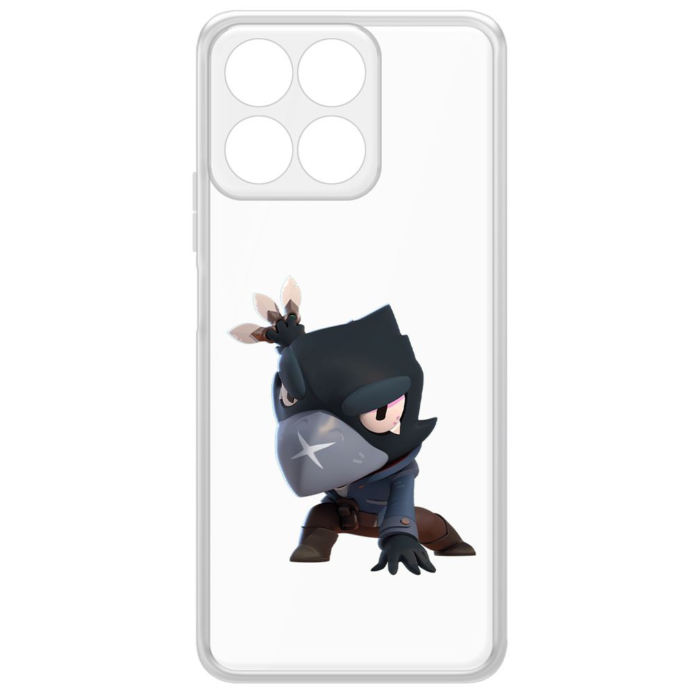 

Чехол-накладка Krutoff Clear Case Brawl Stars-Ворон для Honor X7c, Прозрачный