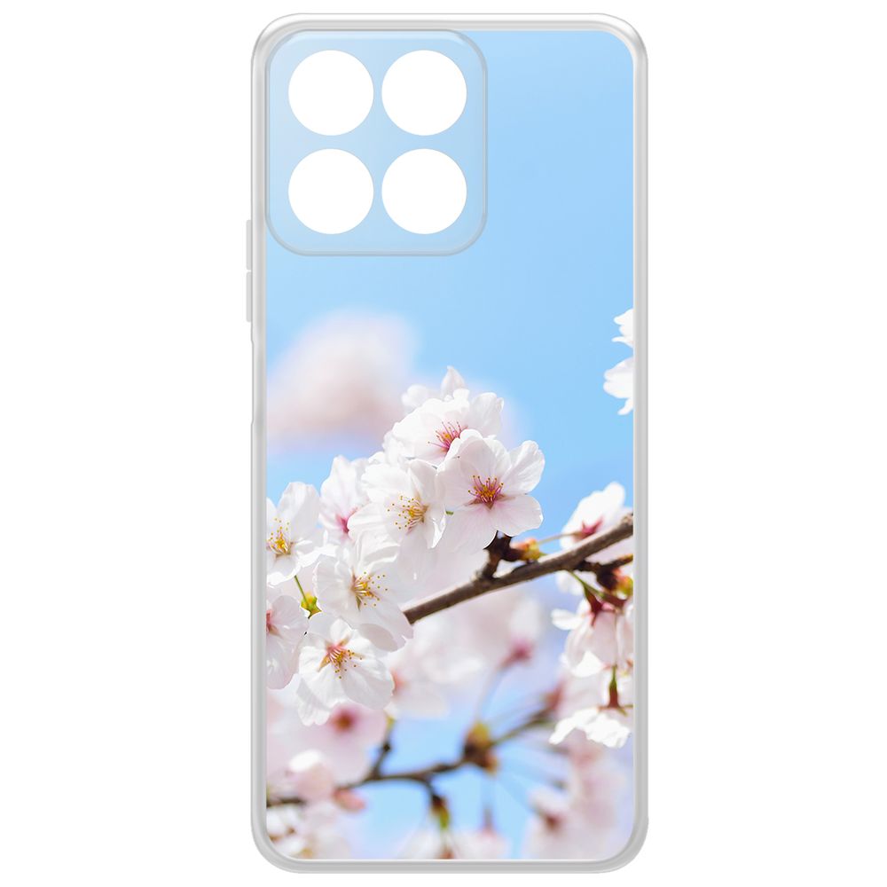 

Чехол-накладка Krutoff Clear Case Цветение для Honor X7c, Прозрачный
