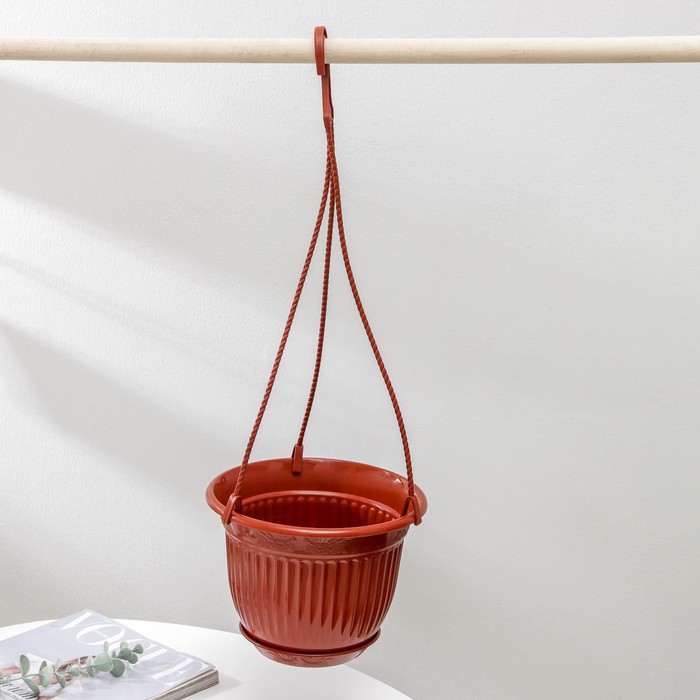 Цветочное кашпо Милих с поддоном Венеция 4258654 3 л разноцветный 1 шт.