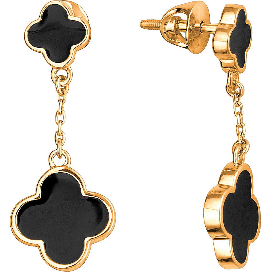 

Серьги женские из золота Эстет 01С0112960Э, без вставки, 01С0112960Э