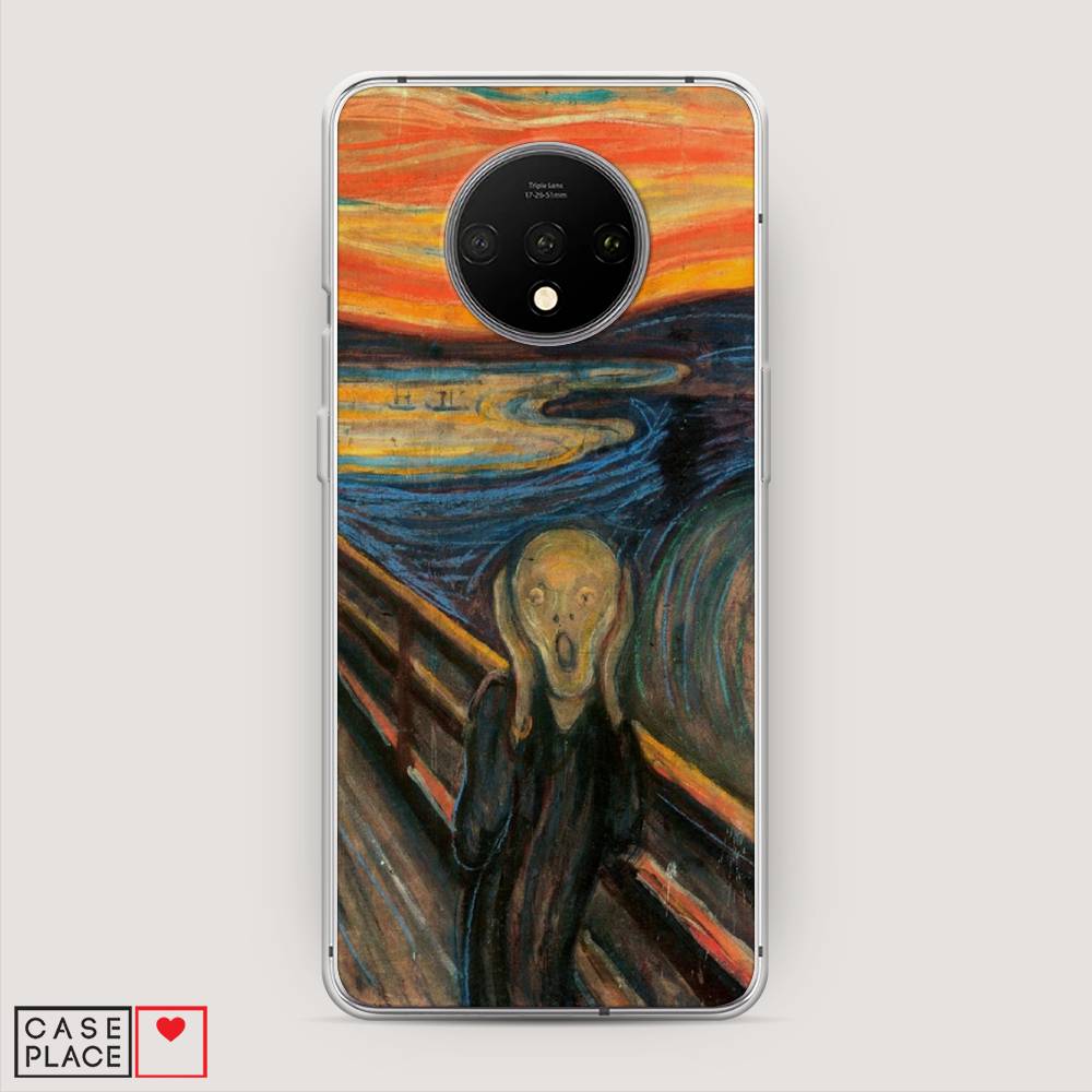 

Чехол Awog на OnePlus 7T / ВанПлас 7T "Крик", Оранжевый;синий;серый, 150950-9