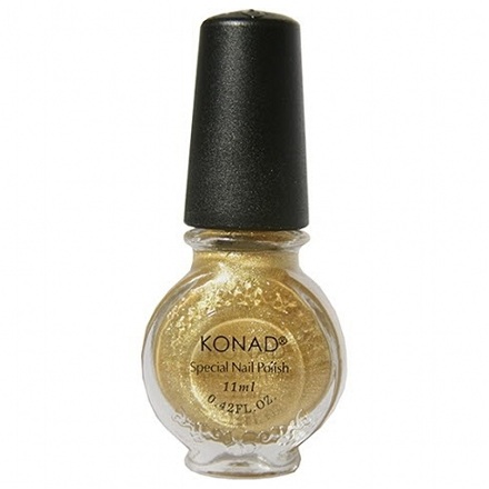 фото Лак для стемпинга konad powdery gold 11 ml