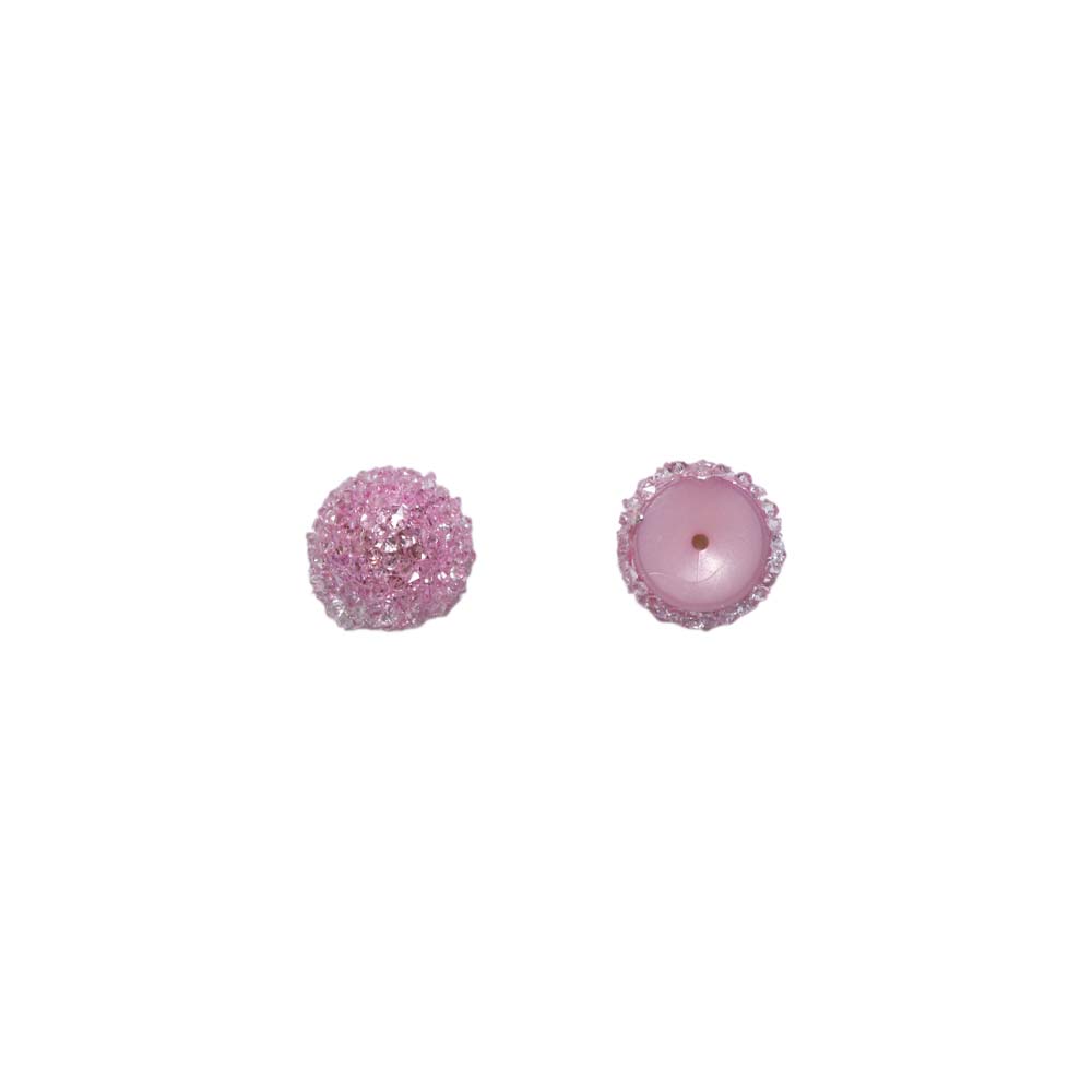 Полубусина пришивная  Дамское счастье 15 мм розовый 10 шт