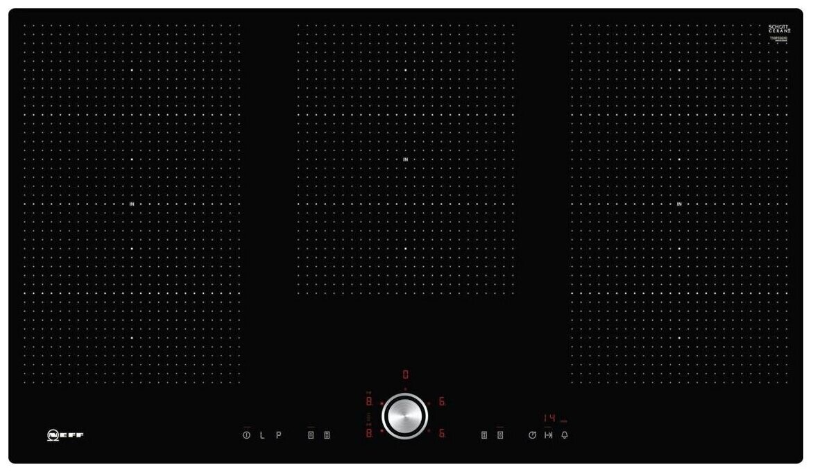 

Встраиваемая варочная панель индукционная Neff T59PT60X0 черный, T59PT60X0