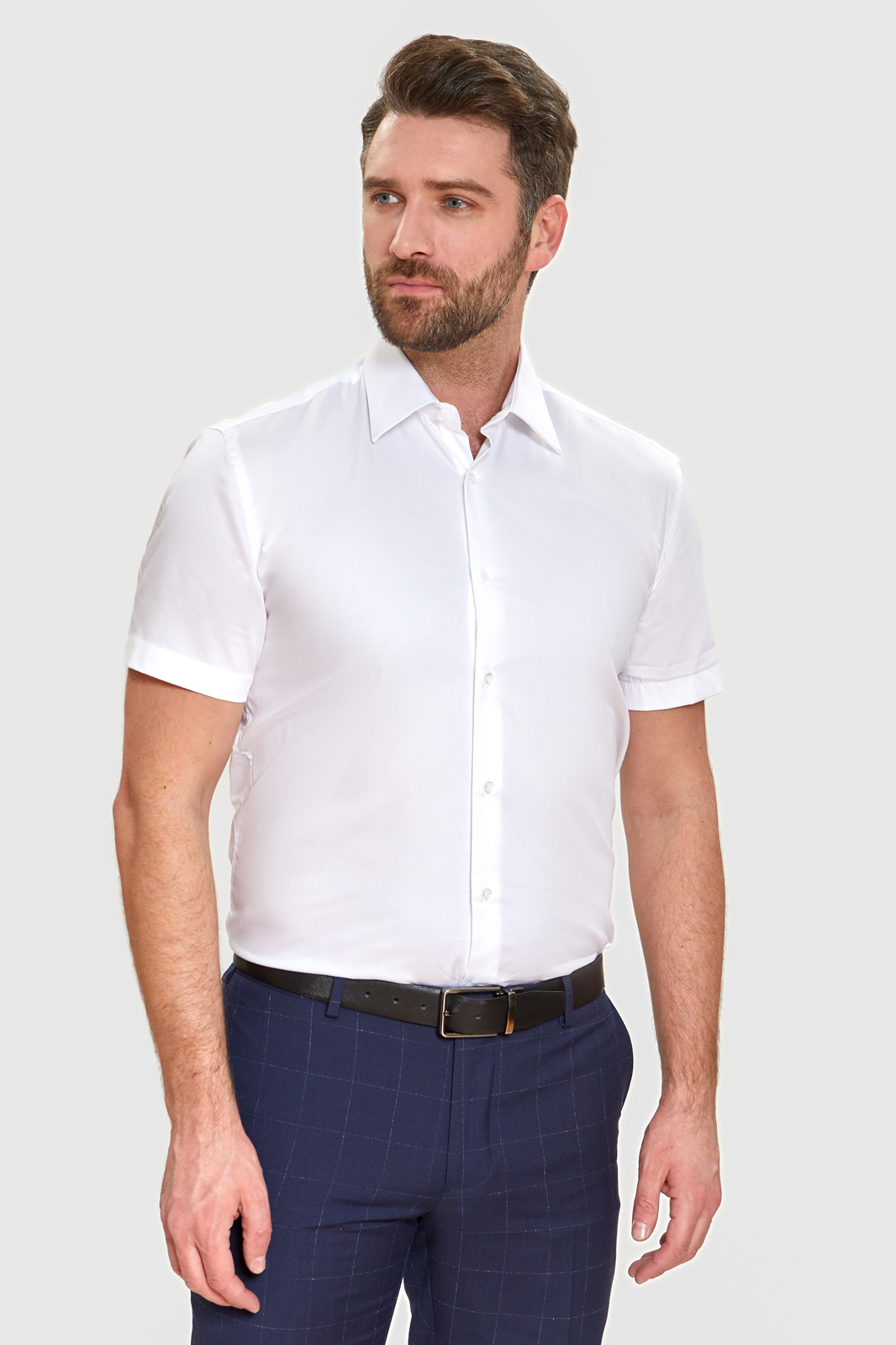 Рубашка мужская Kanzler 2S-421SL-11103-12 белая 37