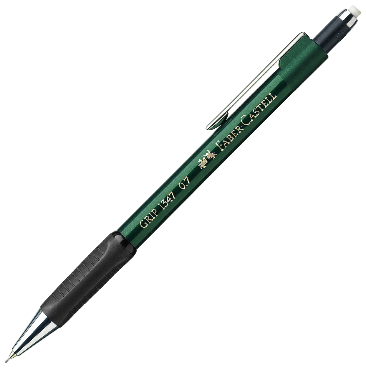 фото Карандаш механический faber-castell grip1347 0,7 мм, зеленый корпус