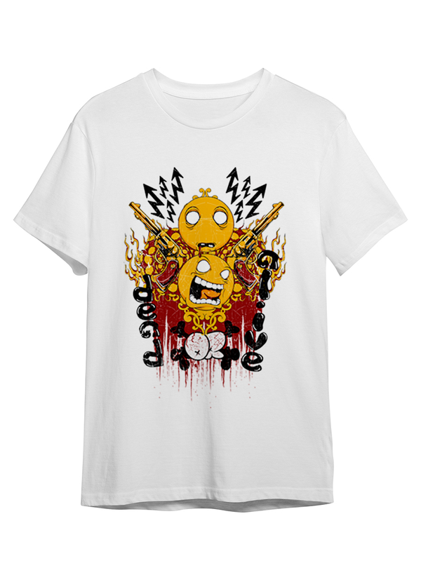 

Футболка унисекс СувенирShop Абстракция "Dead or alive / Smile / Смайл" 42 белая M (46-48), Белый, Абстракция "Dead or alive / Smile / Смайл" 42