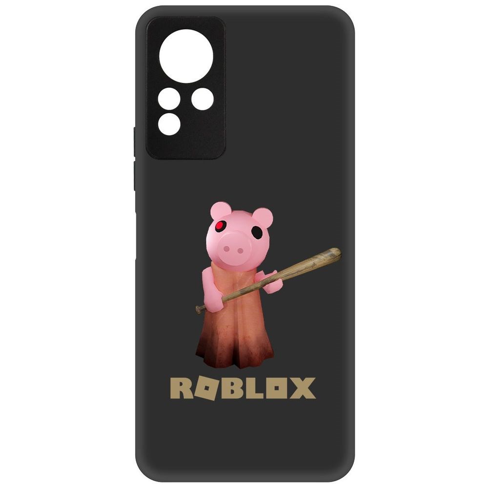 

Чехол-накладка Софт Roblox-Пигги для Infinix Note 12 Nfc (G88), Черный