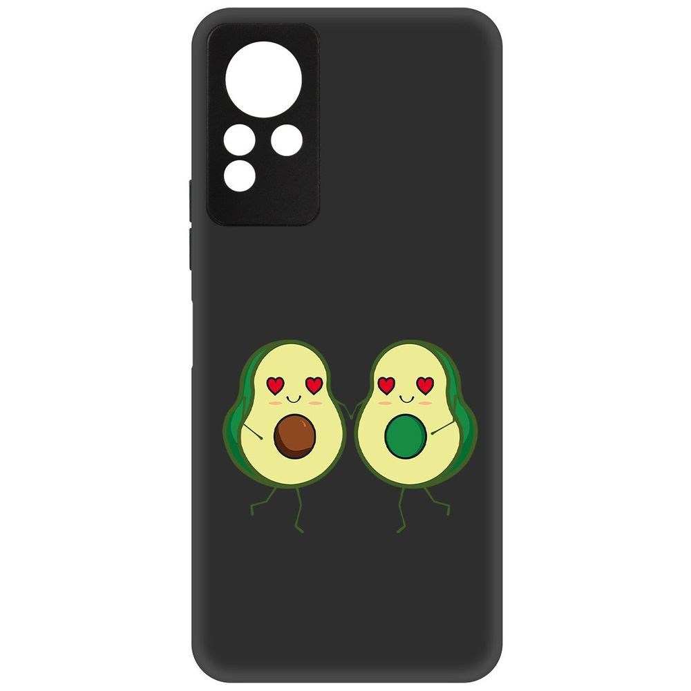 

Чехол-накладка Софт Авокадо Пара для Infinix Note 12 Nfc (G88), Черный