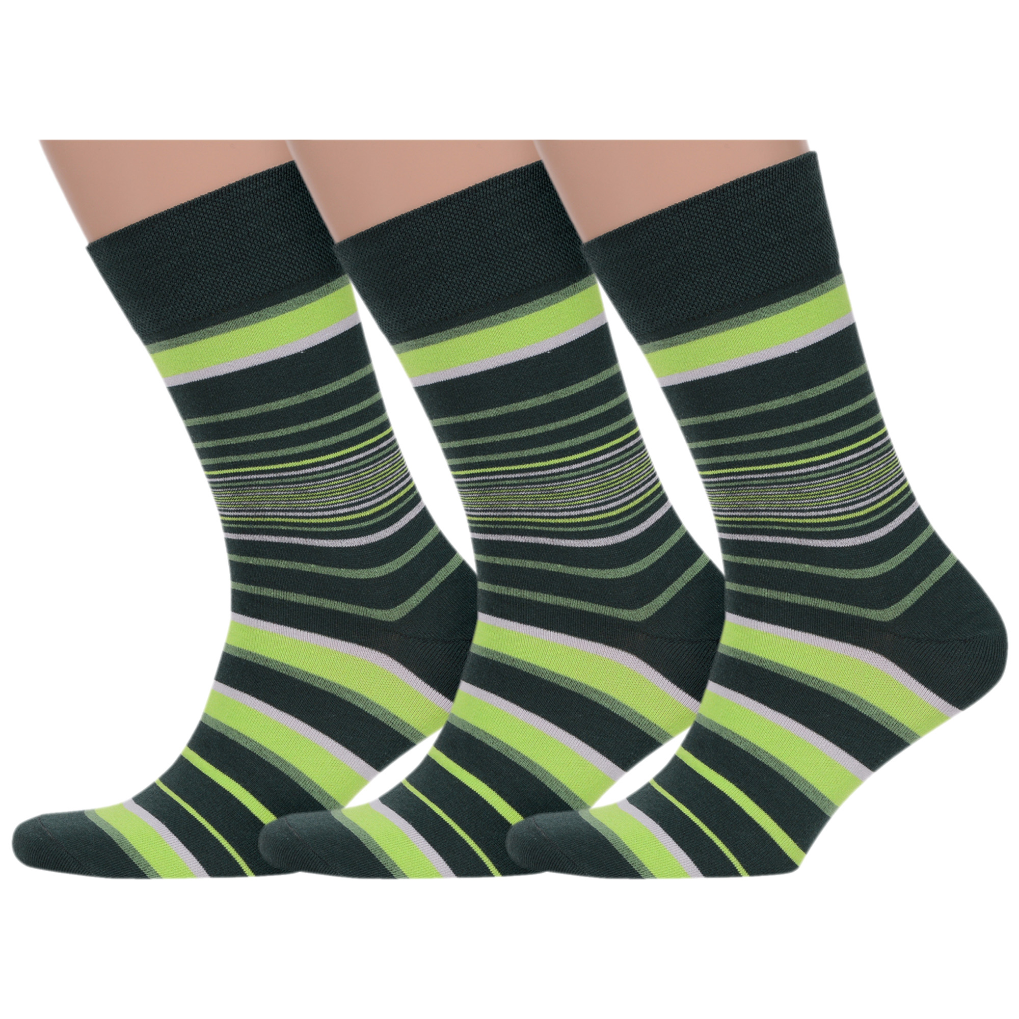 

Комплект носков мужских MoscowSocksClub msk3-М40 зеленых 25, msk3-М40