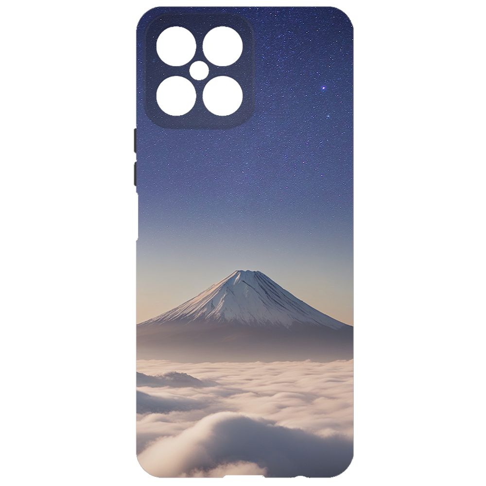 

Чехол-накладка Krutoff Soft Case Япония, Фудзияма для Honor X8 черный