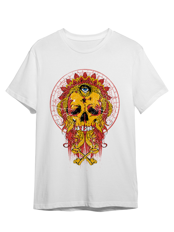 

Футболка унисекс СувенирShop Абстракция "Череп / Skull" 36 белая L (48-50), Белый, Абстракция "Череп / Skull" 36