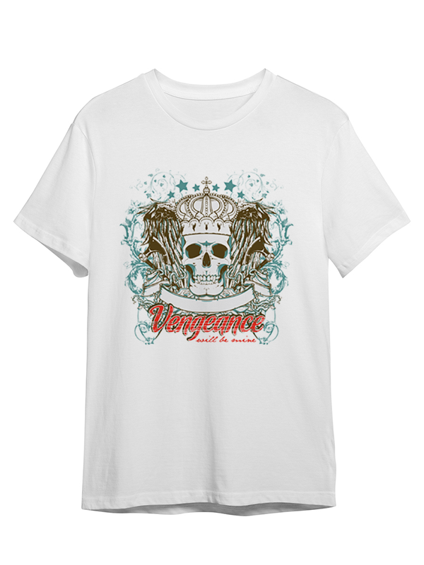 

Футболка унисекс СувенирShop Абстракция "Vengeance / Череп / Skull" 35 белая 3XL (56-58), Абстракция "Vengeance / Череп / Skull" 35