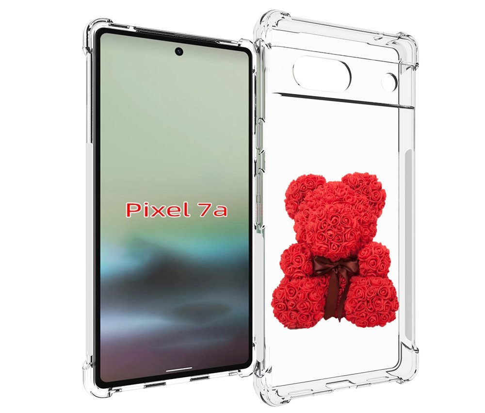 

Чехол MyPads мишка-из-розочек для Google Pixel 7A, Tocco