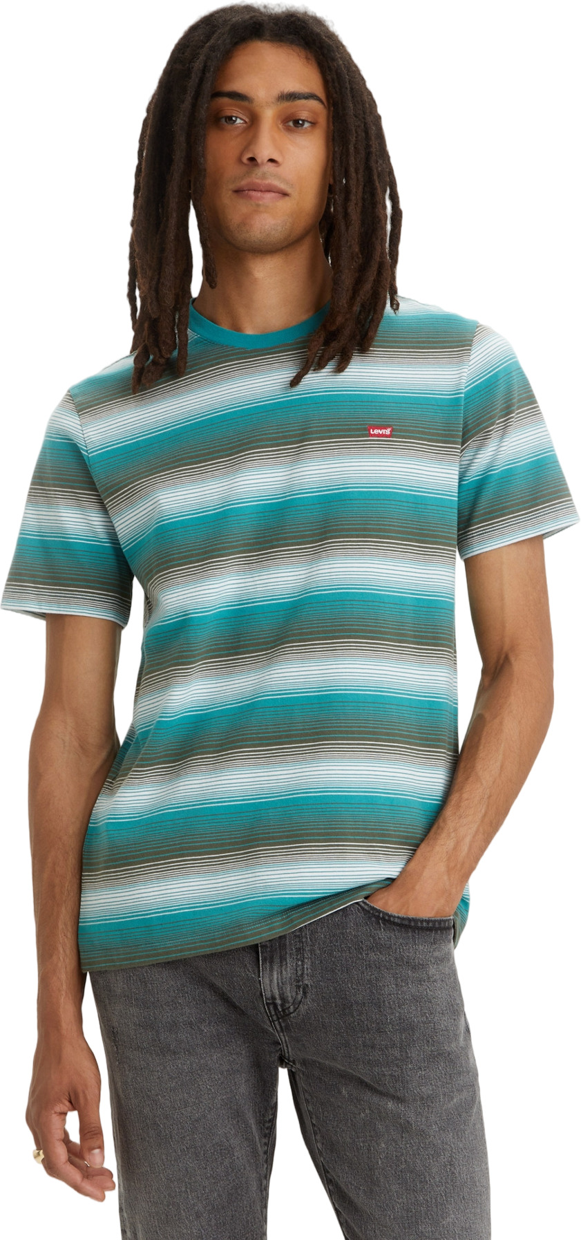 

Футболка мужская Levi's Men Original Housemark Tee зеленая L, Зеленый, Men Original Housemark Tee