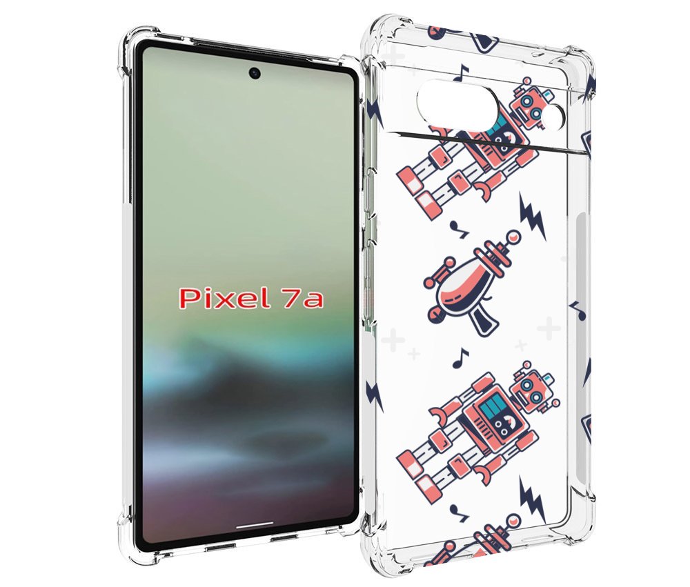 

Чехол MyPads мини-роботы для Google Pixel 7A, Tocco