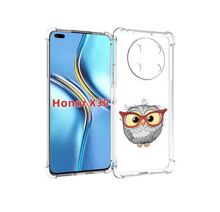 

Чехол MyPads сова-в-красных-очках для Honor X30 / Magic4 Lite 5G, Прозрачный, Tocco