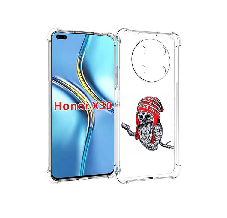 

Чехол MyPads сова-в-красной-шапке-на-веточке для Honor X30 / Magic4 Lite 5G, Прозрачный, Tocco