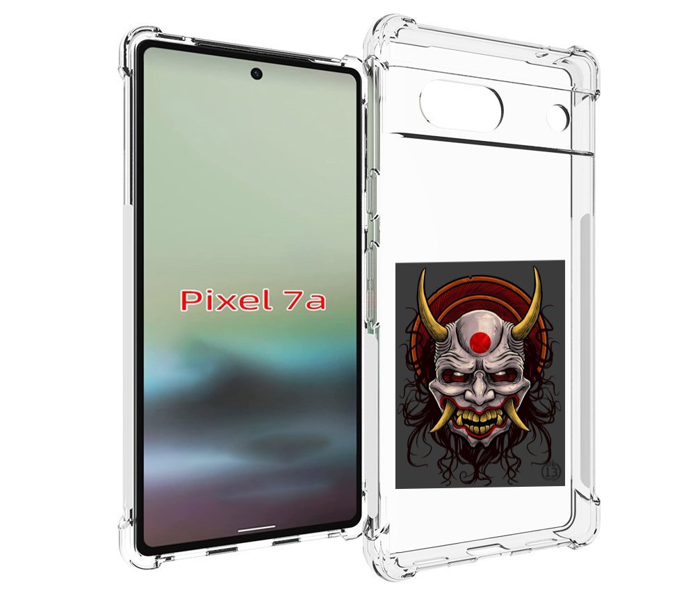 

Чехол MyPads маска с клыками и рогами для Google Pixel 7A, Tocco