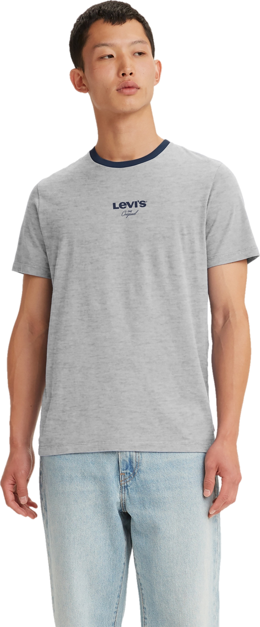 

Футболка мужская Levi's Men Graphic Crewneck Tee серая M, Серый, Men Graphic Crewneck Tee