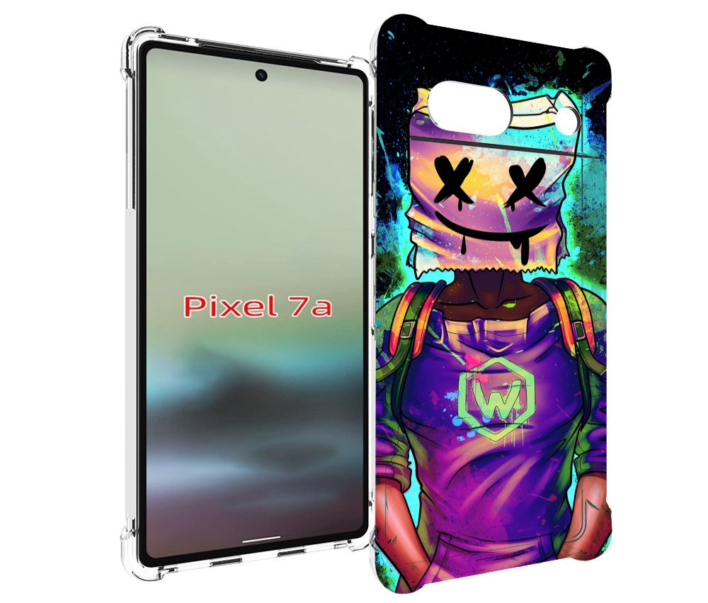 

Чехол MyPads маршмеллоу-глитч для Google Pixel 7A, Tocco