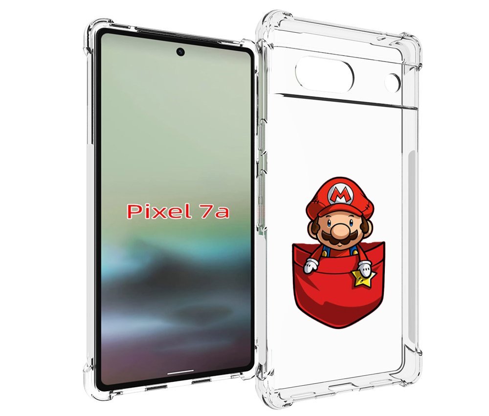 

Чехол MyPads марио в кармашке детский для Google Pixel 7A, Tocco