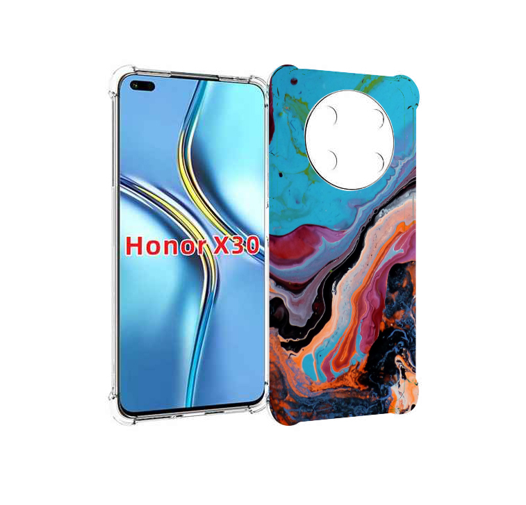 

Чехол MyPads смешанные краски для Honor X30 / Magic4 Lite 5G, Прозрачный, Tocco