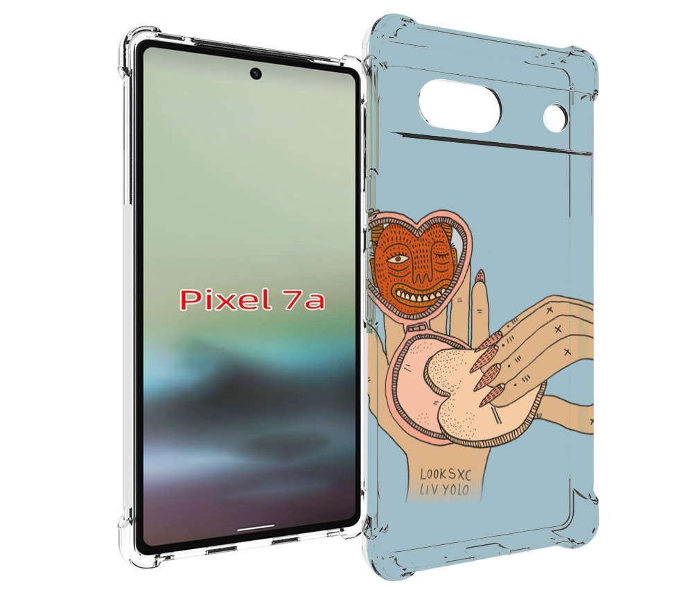 

Чехол MyPads макияж картинка женский для Google Pixel 7A, Tocco
