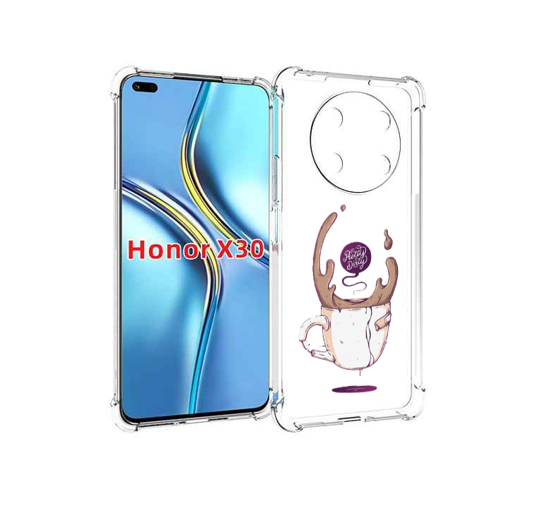 

Чехол MyPads сломанный стаканчик для Honor X30 / Magic4 Lite 5G, Прозрачный, Tocco