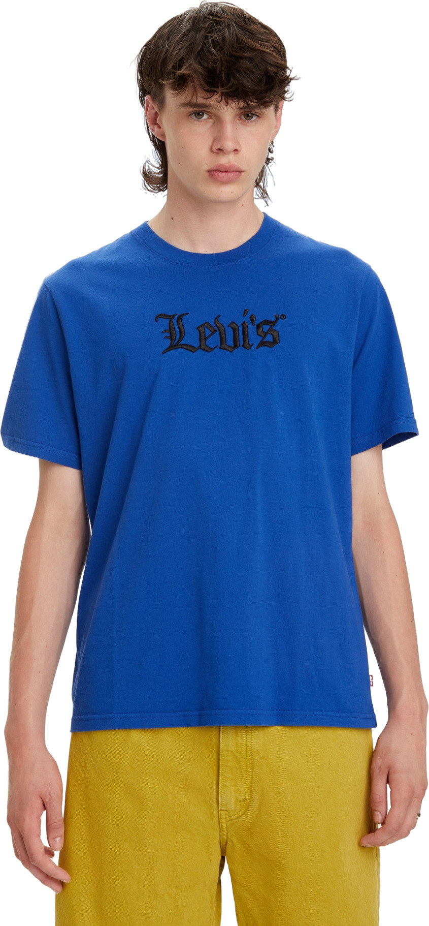 

Футболка мужская Levi's Men Relaxed Fit Graphic Tee синяя S, Синий, Men Relaxed Fit Graphic Tee